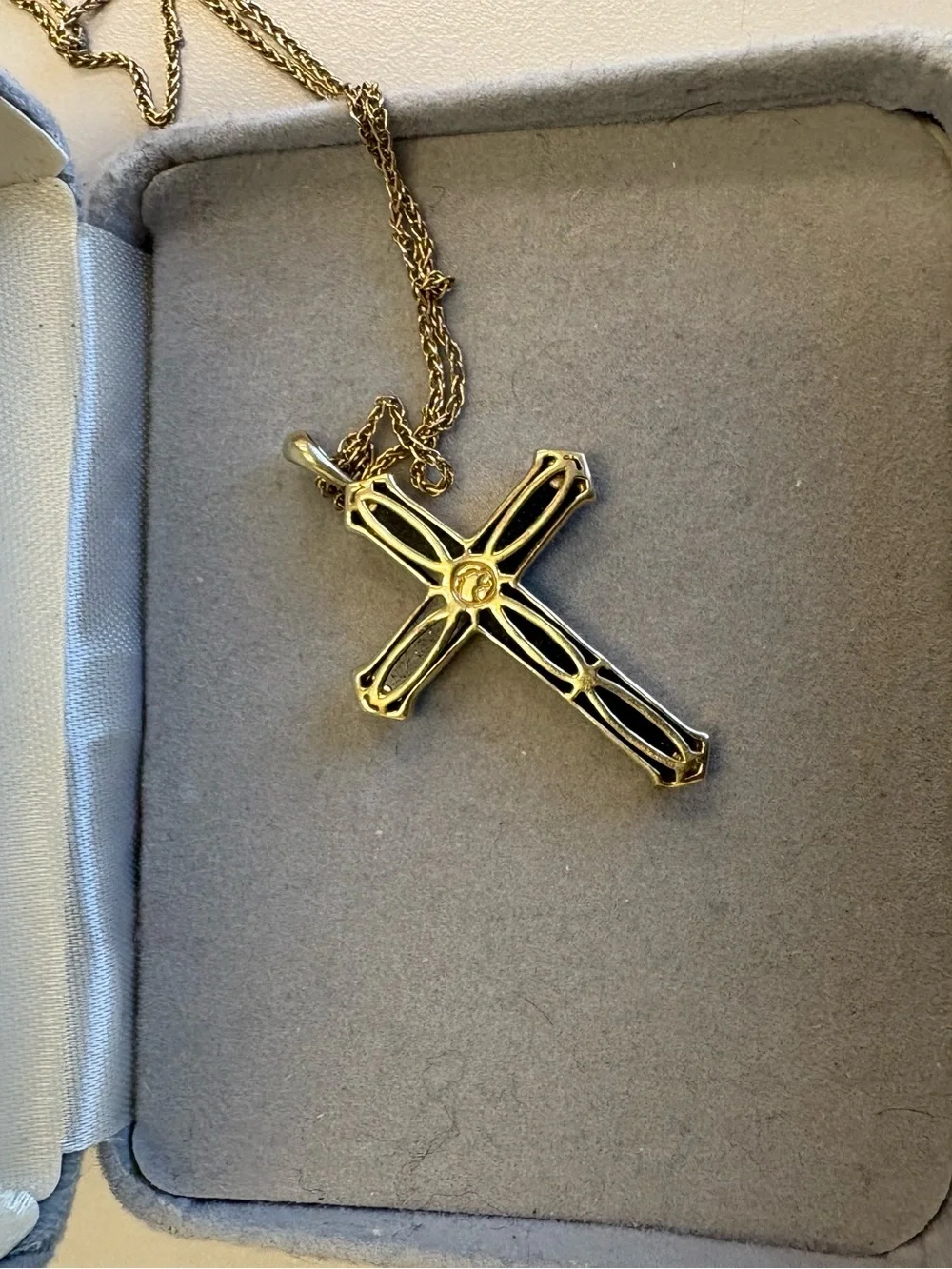 EFFY Men's Onyx & Diamond (1/10 ct. t.w.) Cross 22